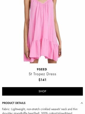 9Seed Pink St. Tropez Ruffle-Hem Dress